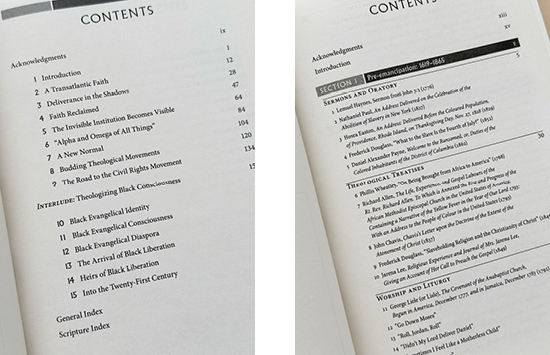 Images of the table of contents